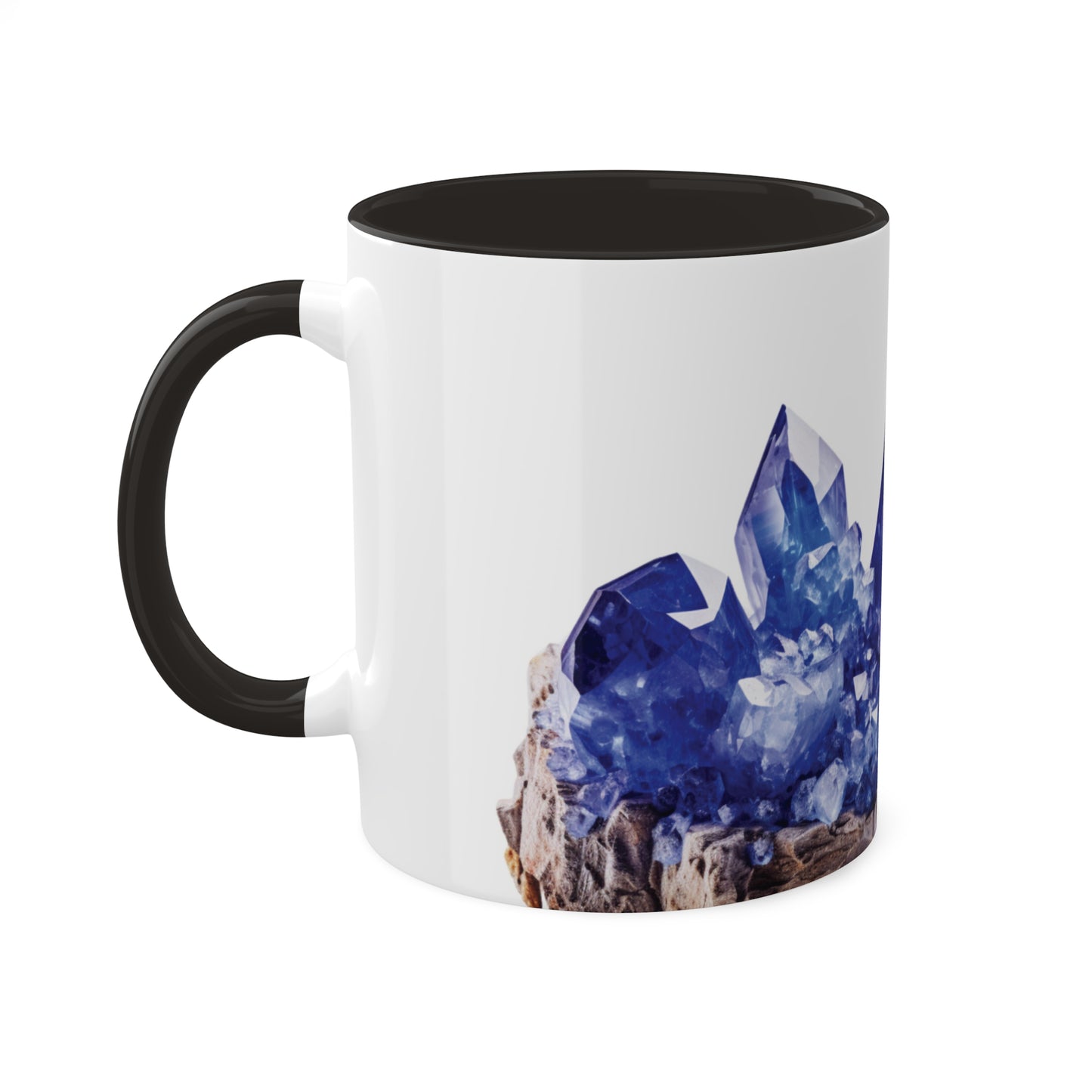 Tanzanite Blue Topaz Crystal Birthstone Coffee Cup - Energize Your Mornings with Gemstone Elegance