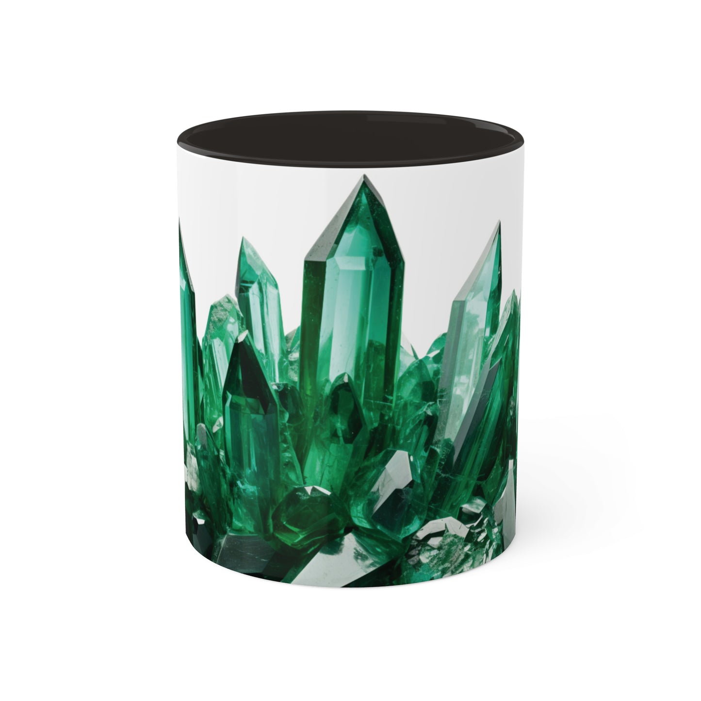 Emerald Crystal Birthstone Coffee Cup - Energize Your Mornings with Gemstone Elegance