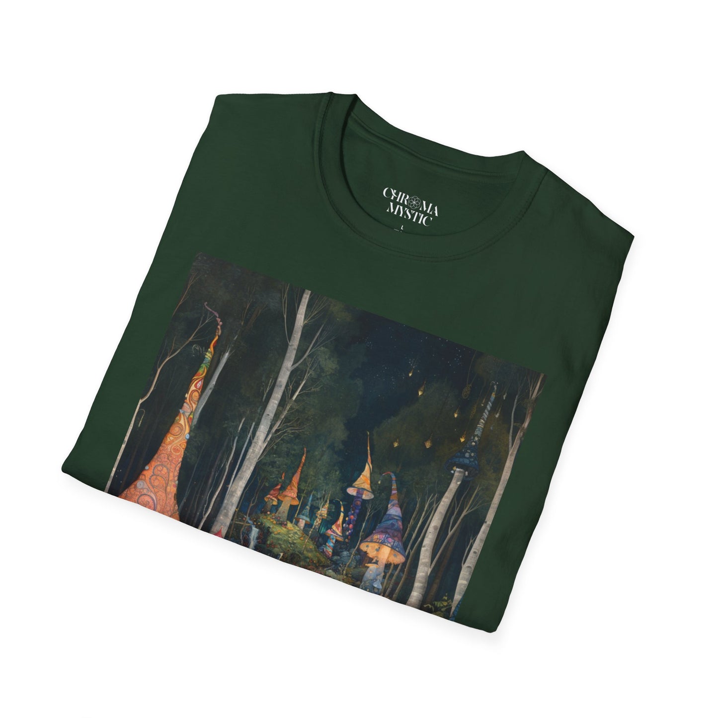 Gnome-Witch Village T-Shirt - Fantasy City Threads by Chroma Mystic