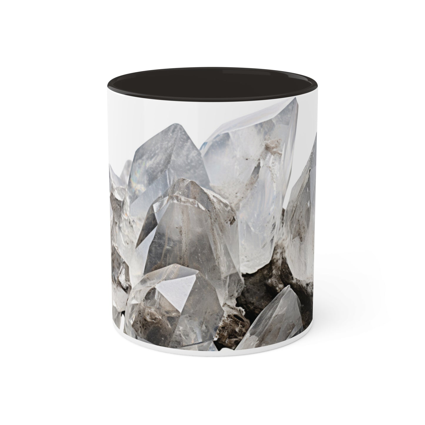 Herkimer Diamond Crystal Birthstone Coffee Cup - Energize Your Mornings with Gemstone Elegance