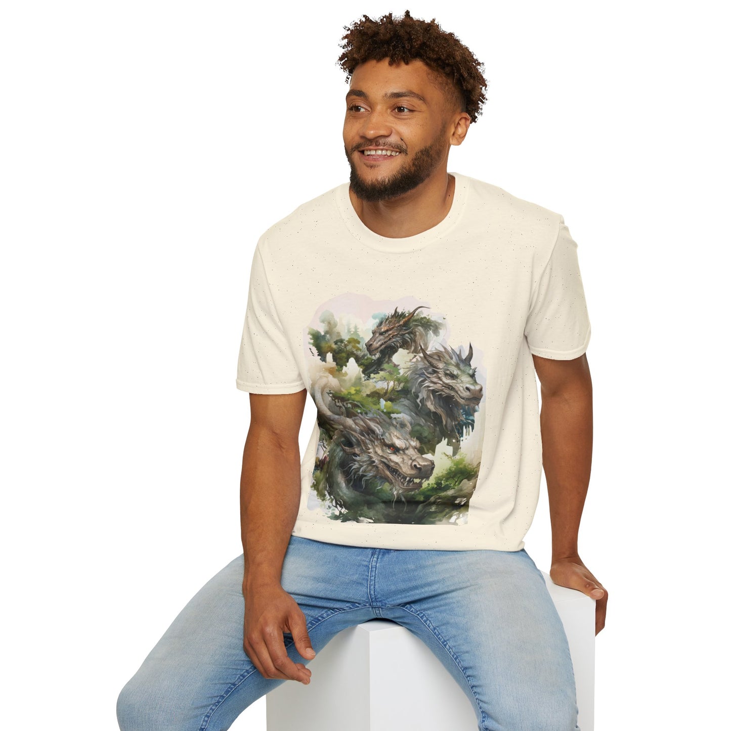 Wood Dragon T-Shirt - Non Binary Queer Threads by Chroma Mystic