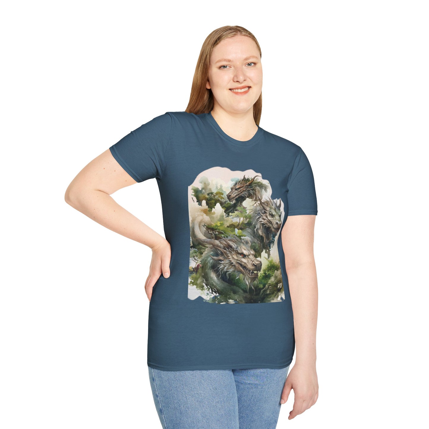 Wood Dragon T-Shirt - Non Binary Queer Threads by Chroma Mystic