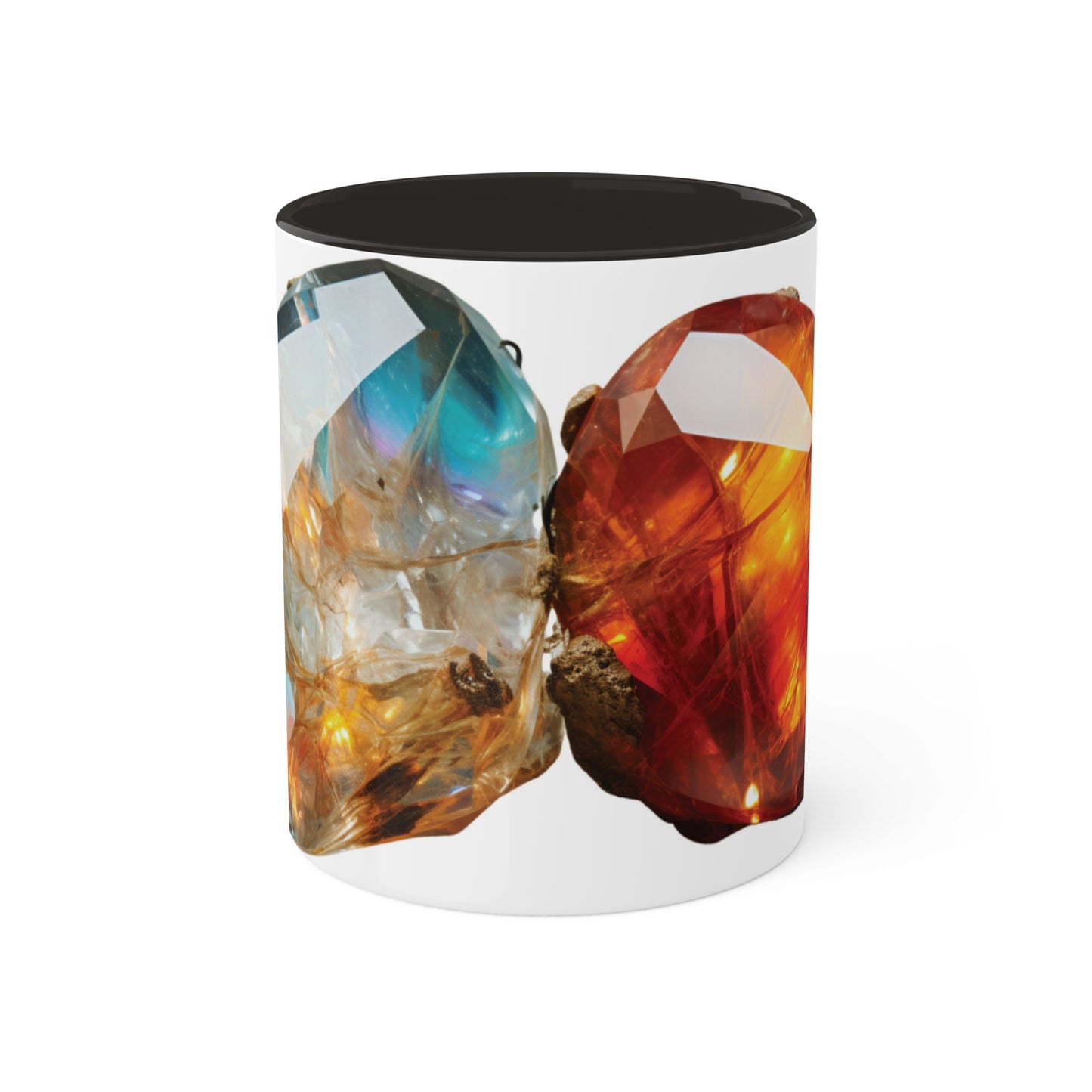 Dragon Fire Opal Crystal Birthstone Coffee Cup - Energize Your Mornings with Gemstone Elegance