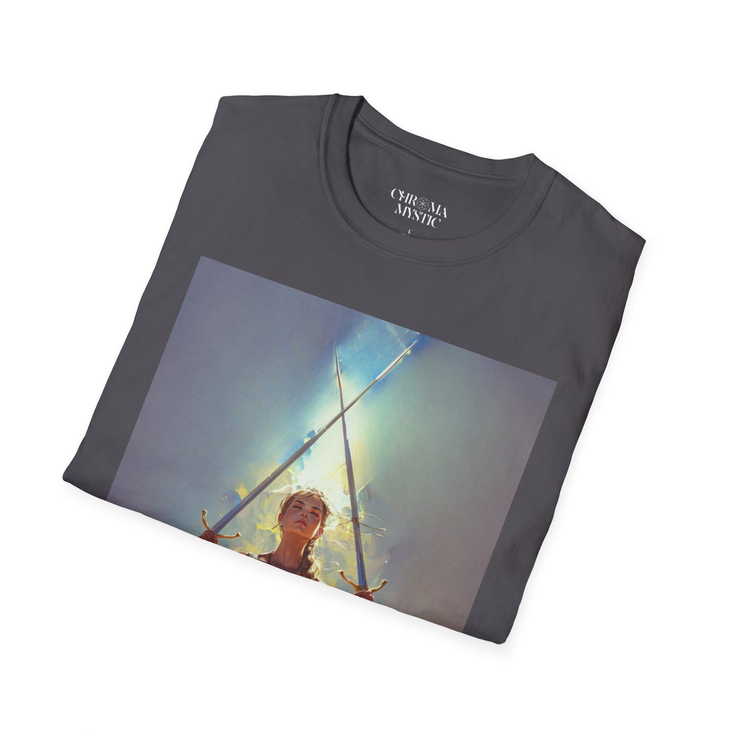 Two of Swords T-Shirt - Tarot Threads by Chroma Mystic