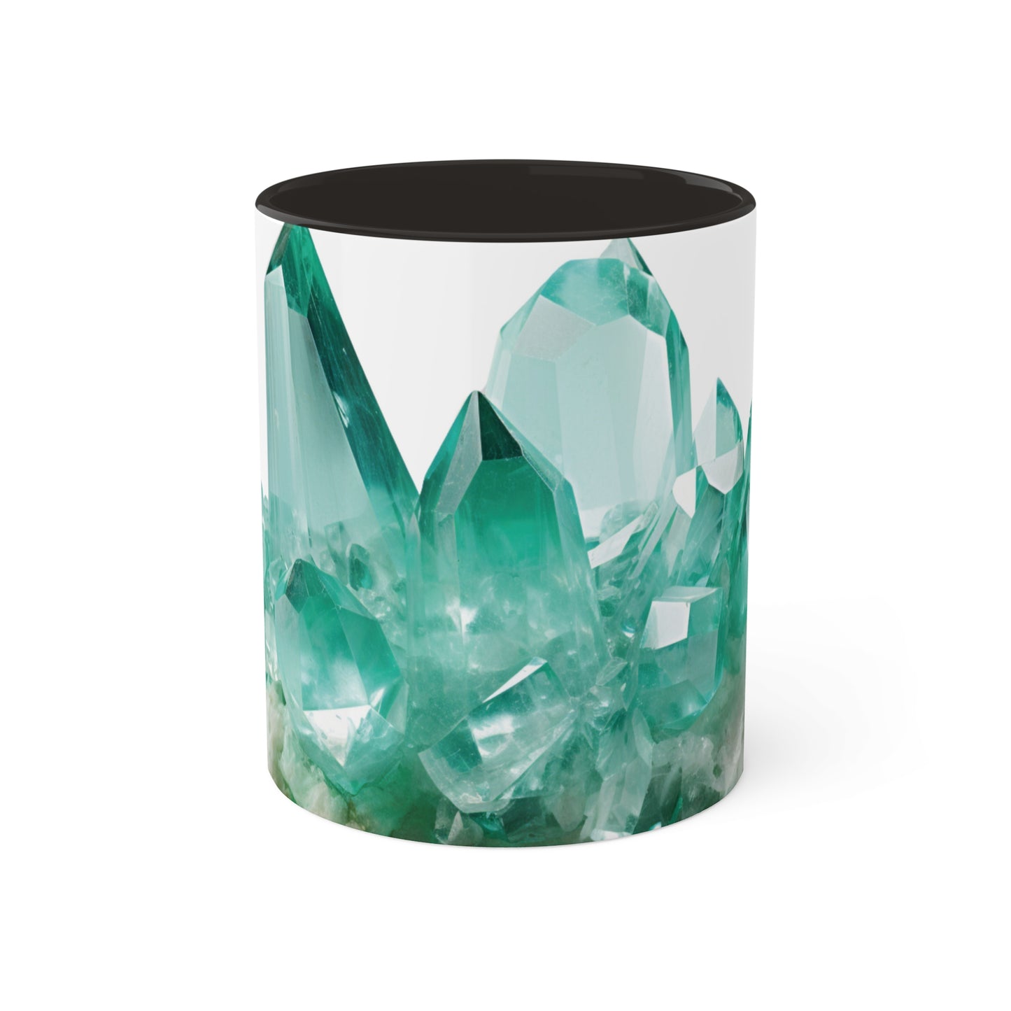 Aquamarine Crystal Birthstone Coffee Cup - Energize Your Mornings with Gemstone Elegance