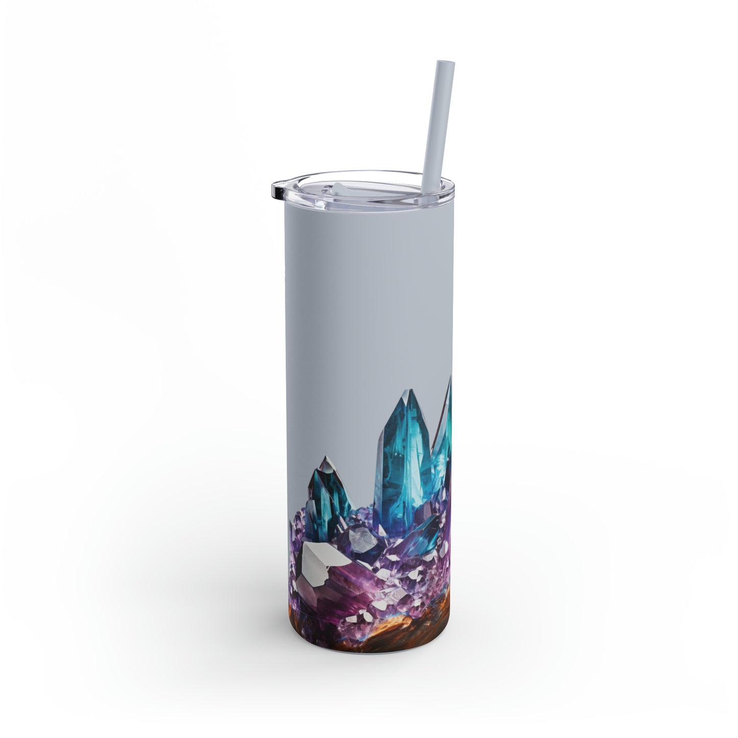 Alexandrite Crystal Birthstone Skinny Matte Yoga Workout Tumbler