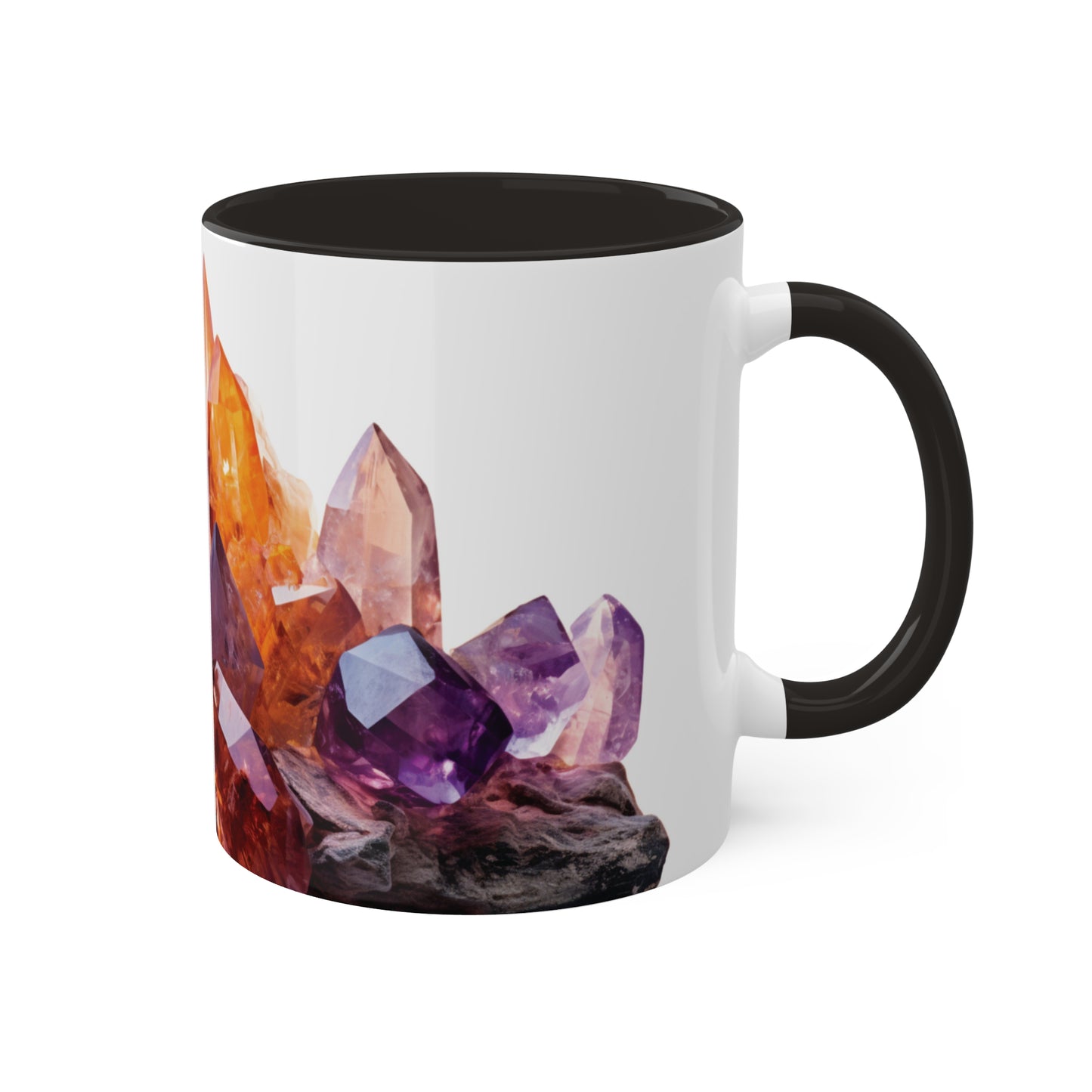 Ametrine Crystal Birthstone Coffee Cup - Energize Your Mornings with Gemstone Elegance