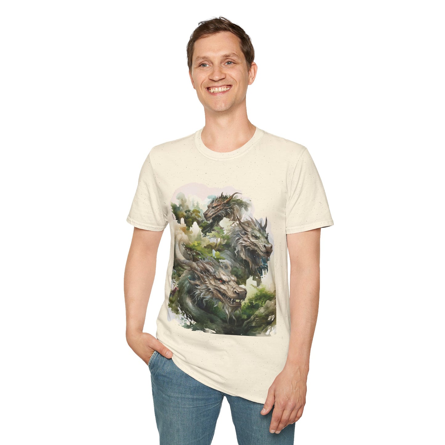 Wood Dragon T-Shirt - Non Binary Queer Threads by Chroma Mystic