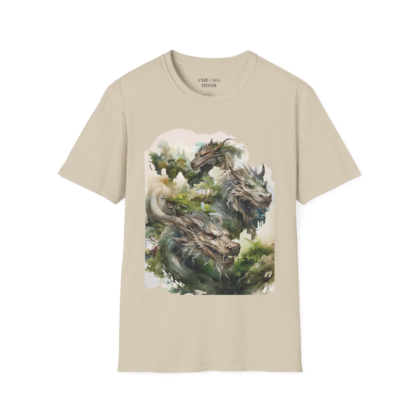 Wood Dragon T-Shirt - Non Binary Queer Threads by Chroma Mystic