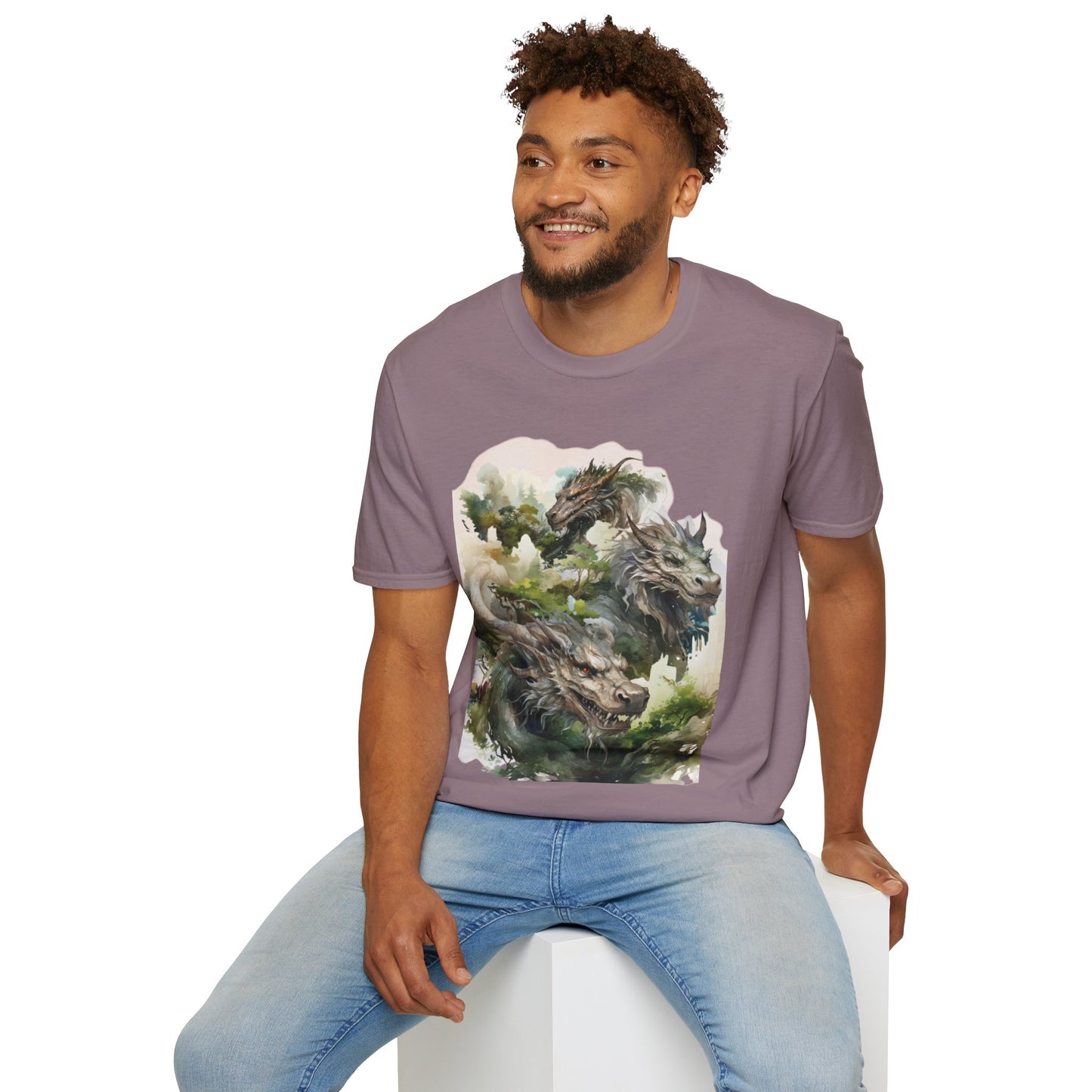 Wood Dragon T-Shirt - Non Binary Queer Threads by Chroma Mystic