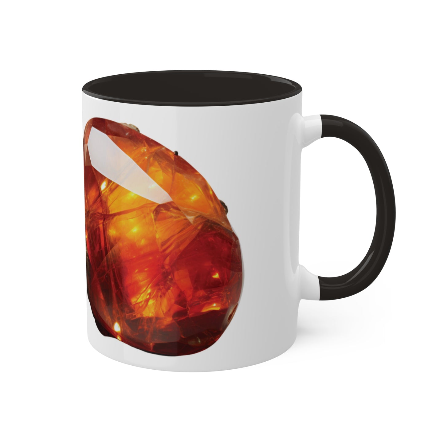 Dragon Fire Opal Crystal Birthstone Coffee Cup - Energize Your Mornings with Gemstone Elegance