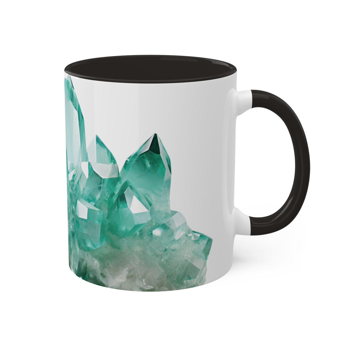 Aquamarine Crystal Birthstone Coffee Cup - Energize Your Mornings with Gemstone Elegance