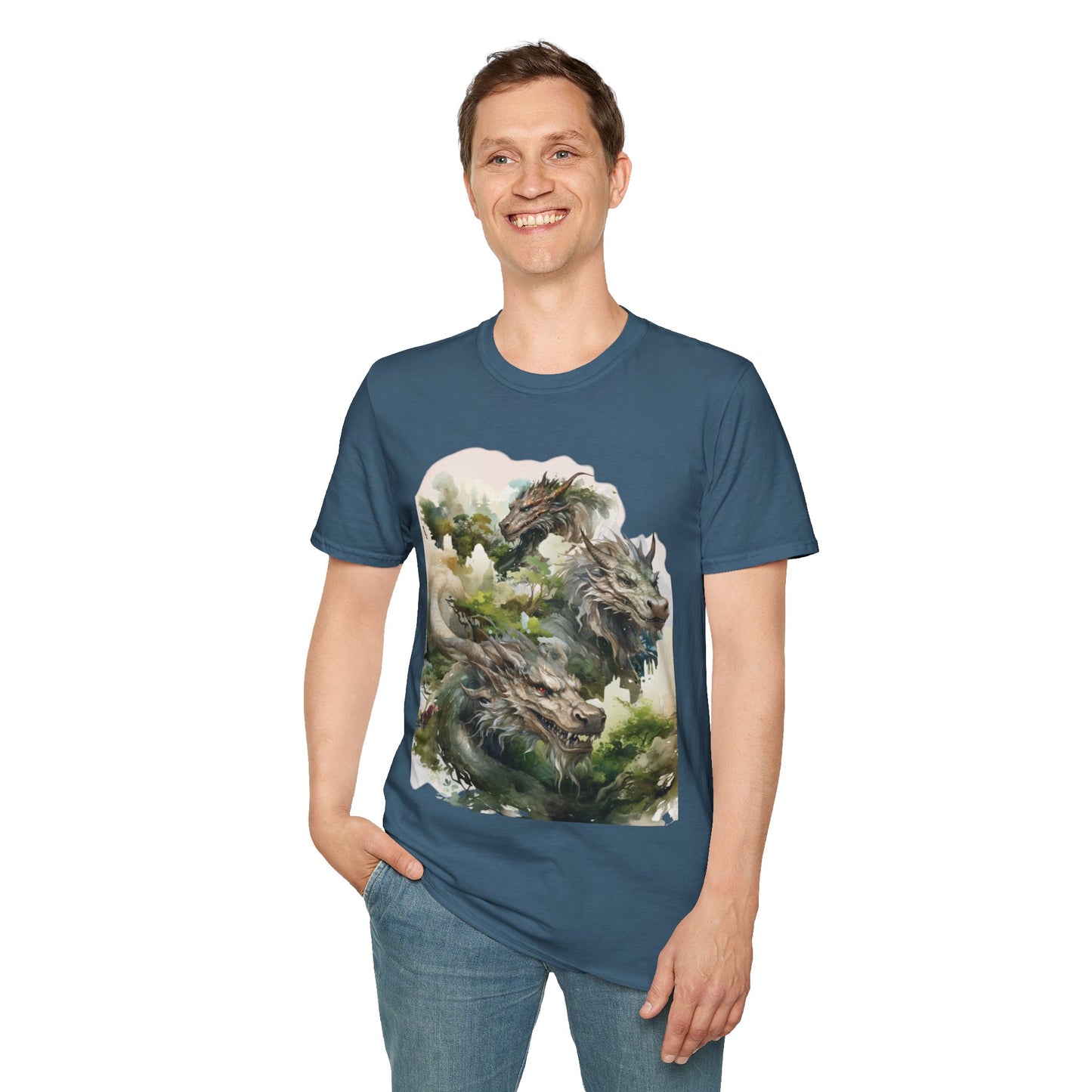 Wood Dragon T-Shirt - Non Binary Queer Threads by Chroma Mystic