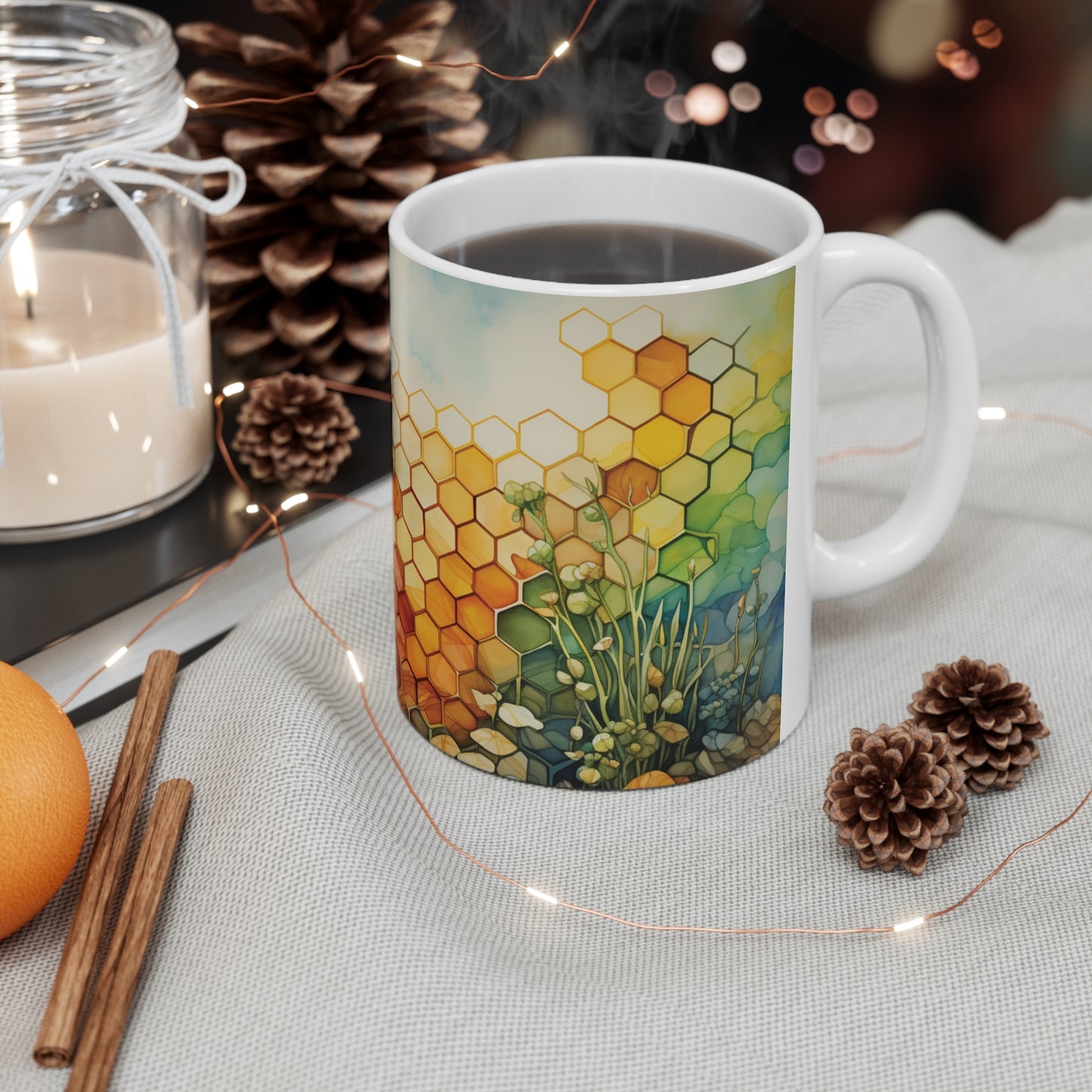 Chroma Mystic Ceramic Coffee Cup - Color Therapy Gift