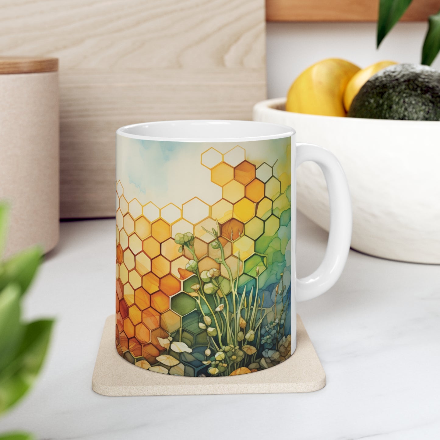 Chroma Mystic Ceramic Coffee Cup - Color Therapy Gift