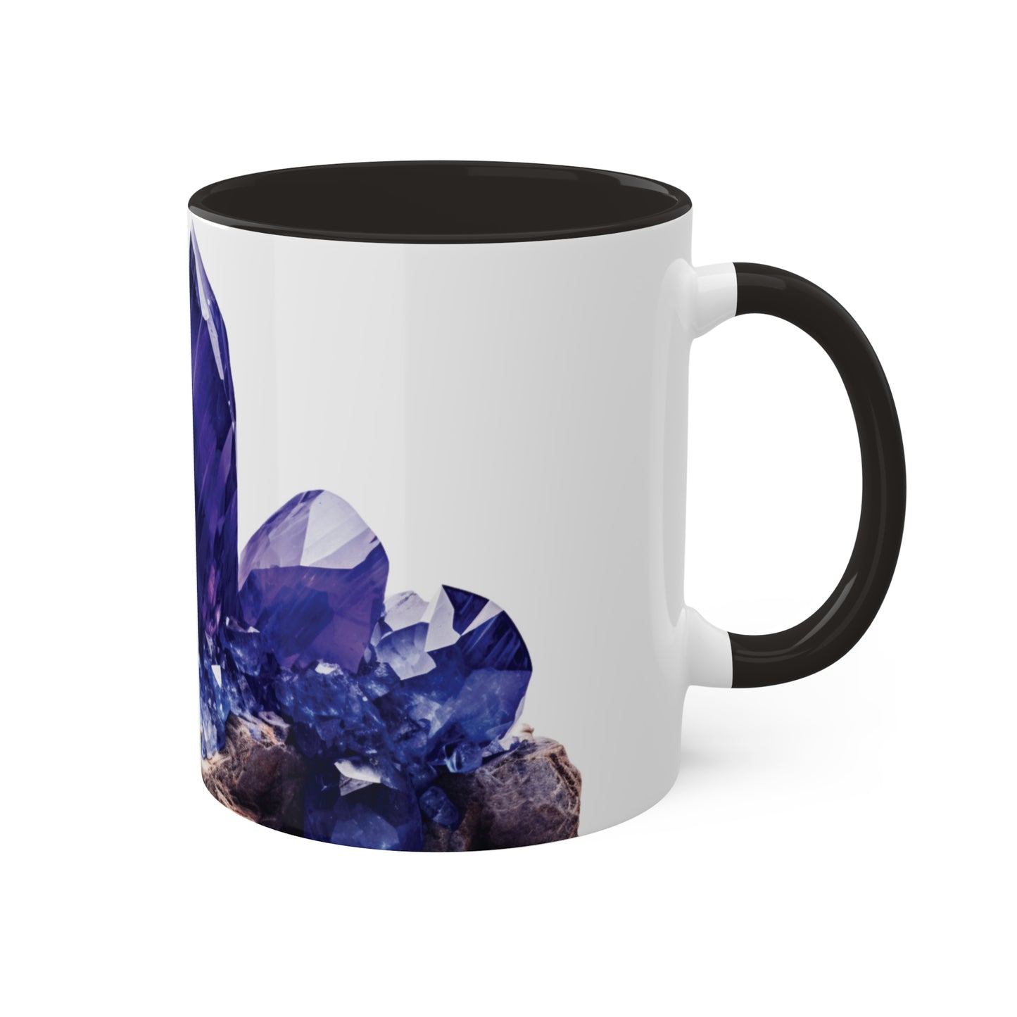 Tanzanite Blue Topaz Crystal Birthstone Coffee Cup - Energize Your Mornings with Gemstone Elegance