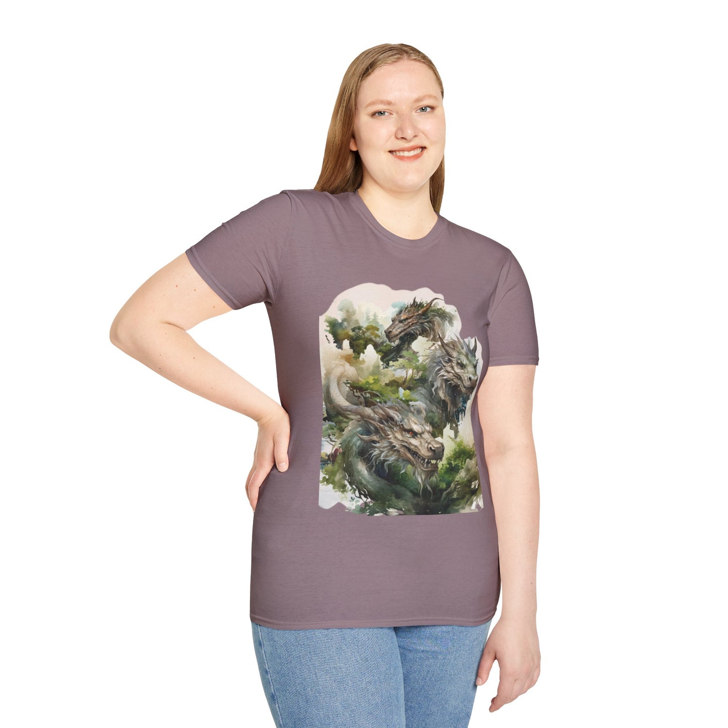 Wood Dragon T-Shirt - Non Binary Queer Threads by Chroma Mystic