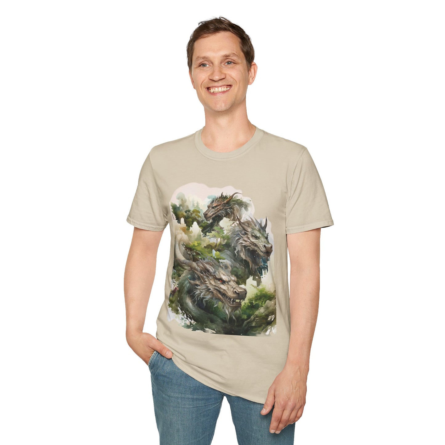 Wood Dragon T-Shirt - Non Binary Queer Threads by Chroma Mystic