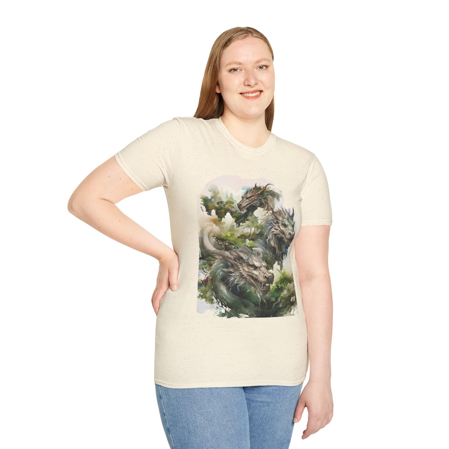 Wood Dragon T-Shirt - Non Binary Queer Threads by Chroma Mystic