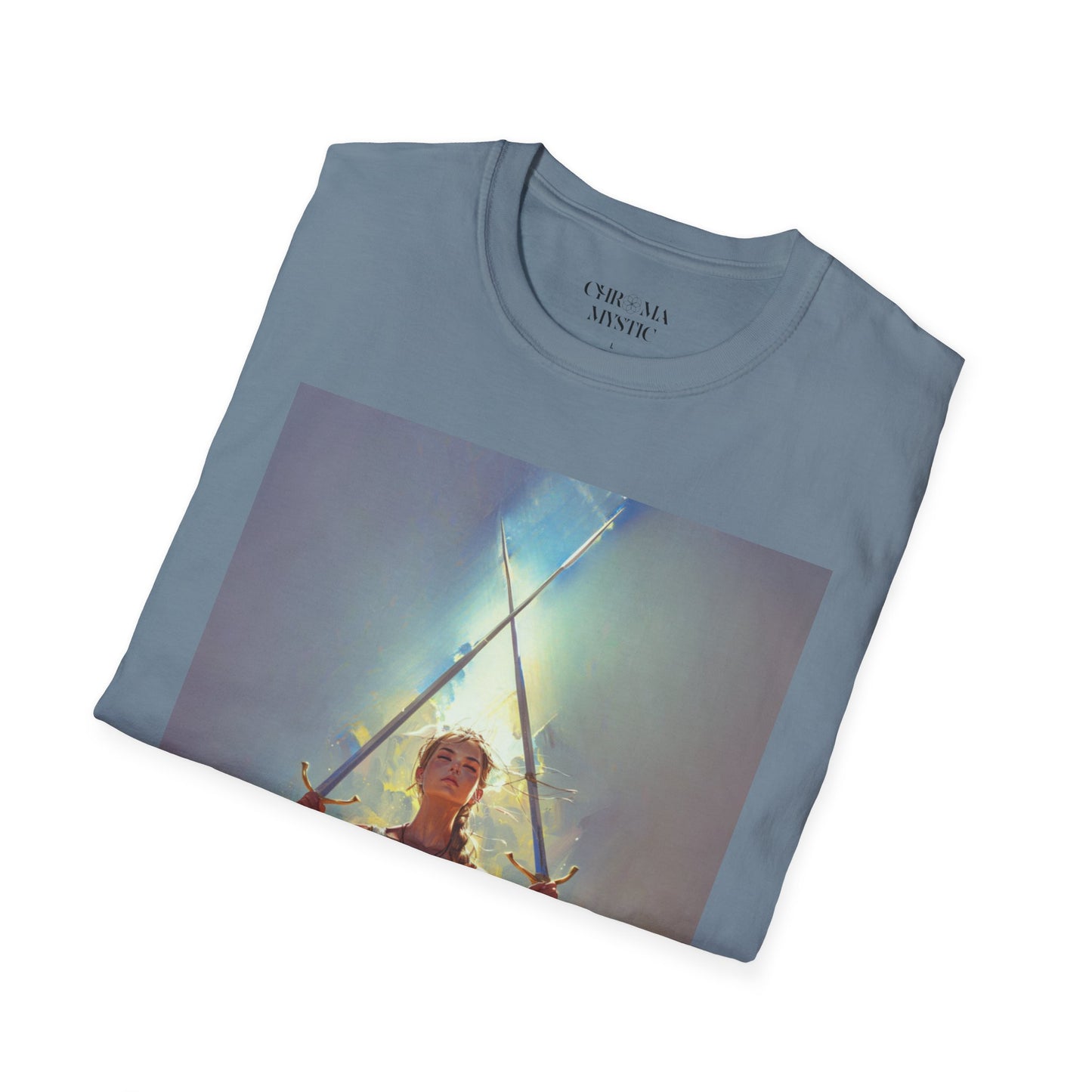 Two of Swords T-Shirt - Tarot Threads by Chroma Mystic