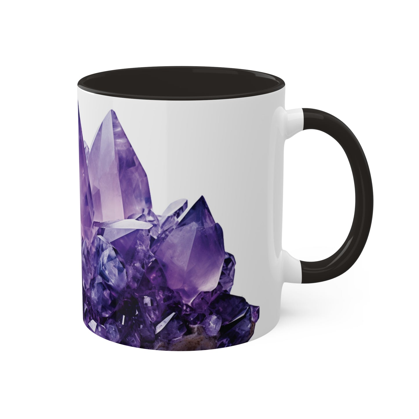 Amethyst Crystal Birthstone Coffee Cup - Energize Your Mornings with Gemstone Elegance