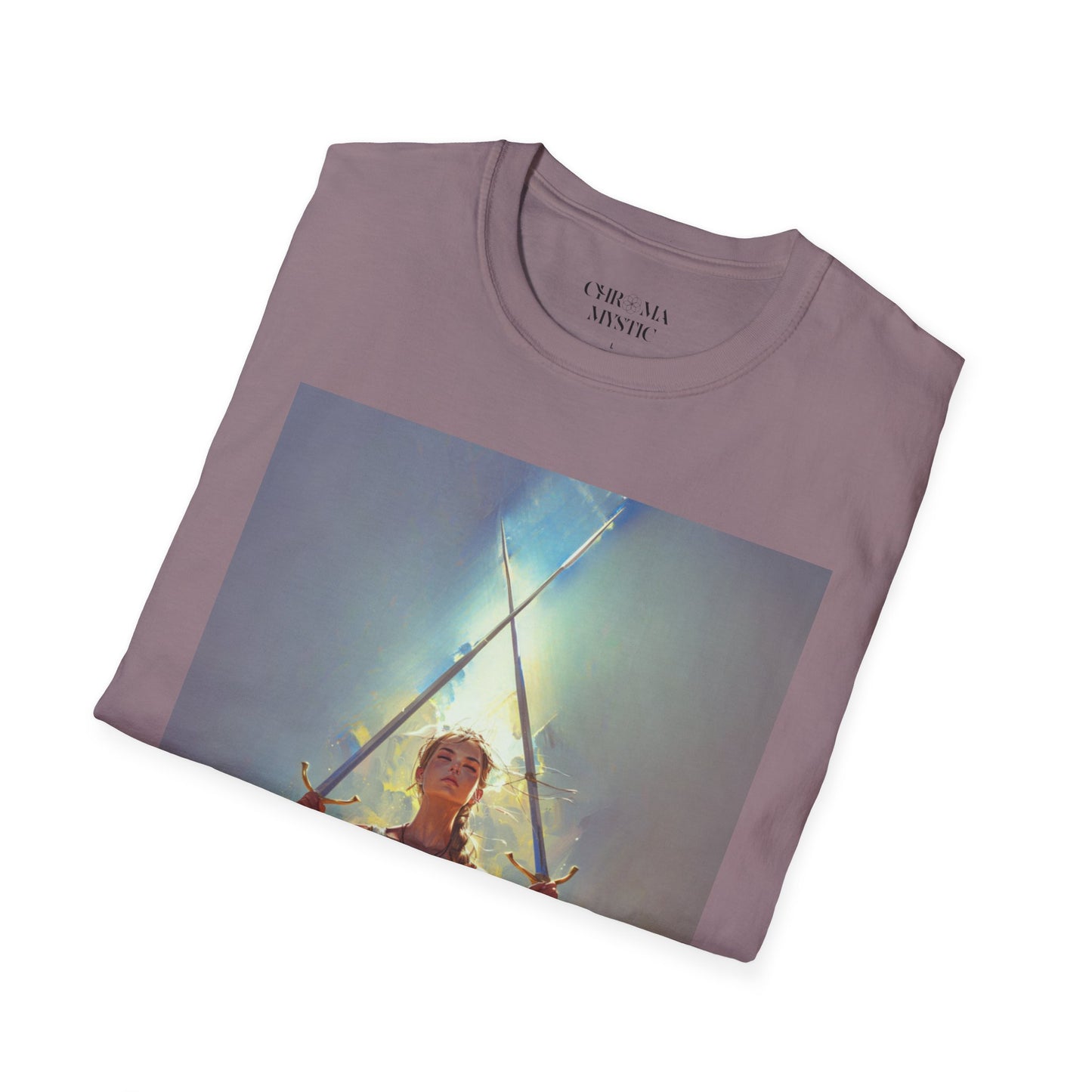 Two of Swords T-Shirt - Tarot Threads by Chroma Mystic