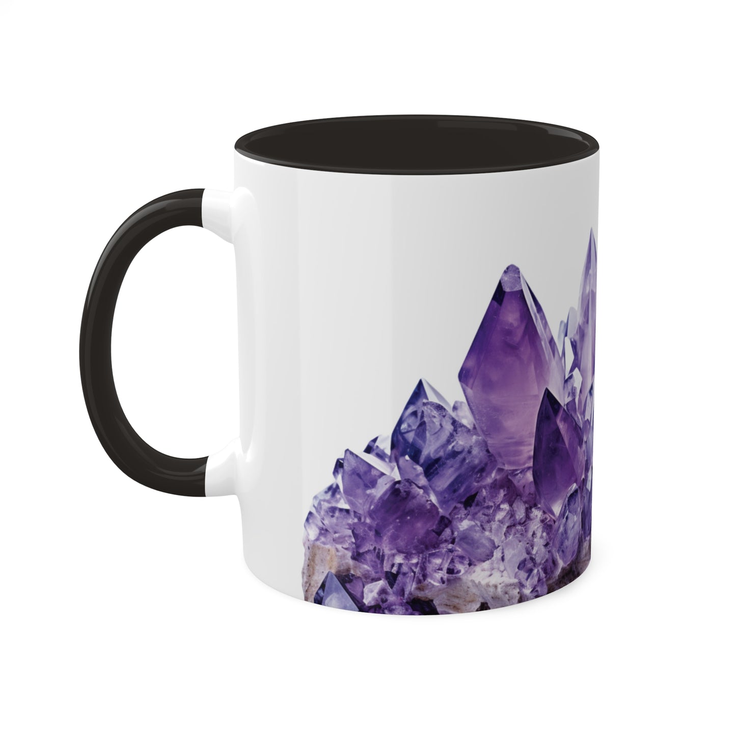 Amethyst Crystal Birthstone Coffee Cup - Energize Your Mornings with Gemstone Elegance