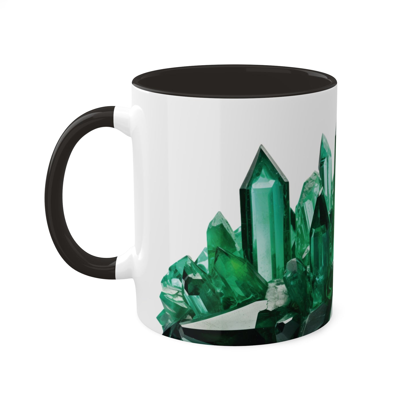 Emerald Crystal Birthstone Coffee Cup - Energize Your Mornings with Gemstone Elegance