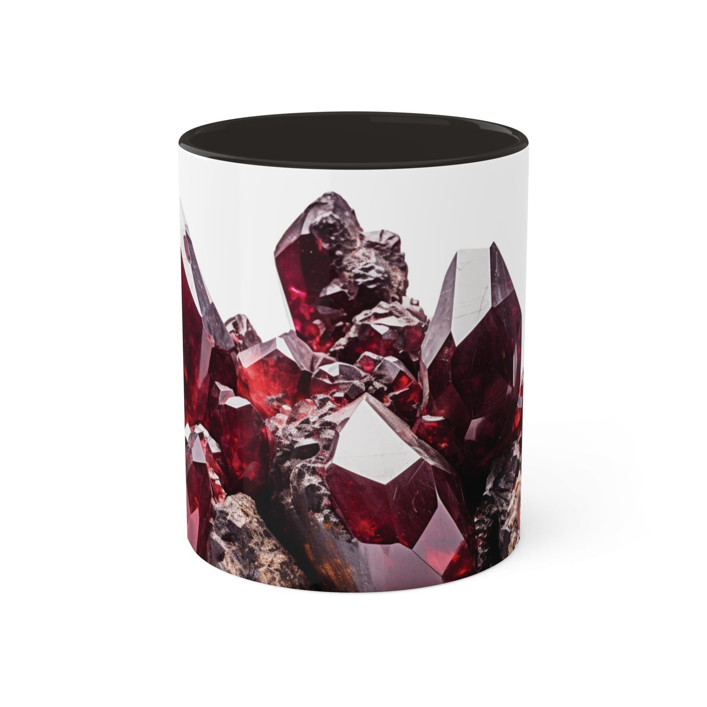 Garnet Crystal Birthstone Coffee Cup - Energize Your Mornings with Gemstone Elegance