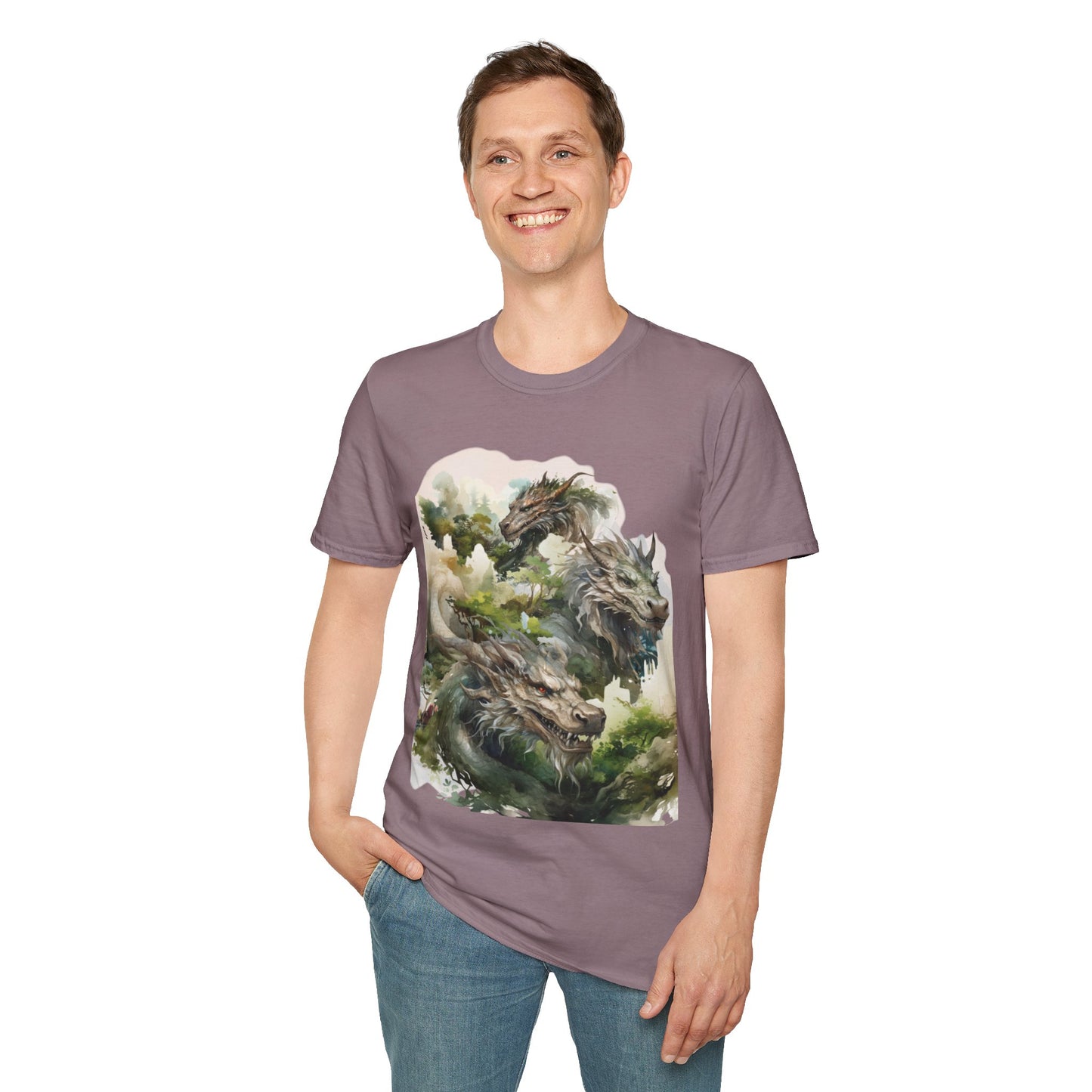 Wood Dragon T-Shirt - Non Binary Queer Threads by Chroma Mystic