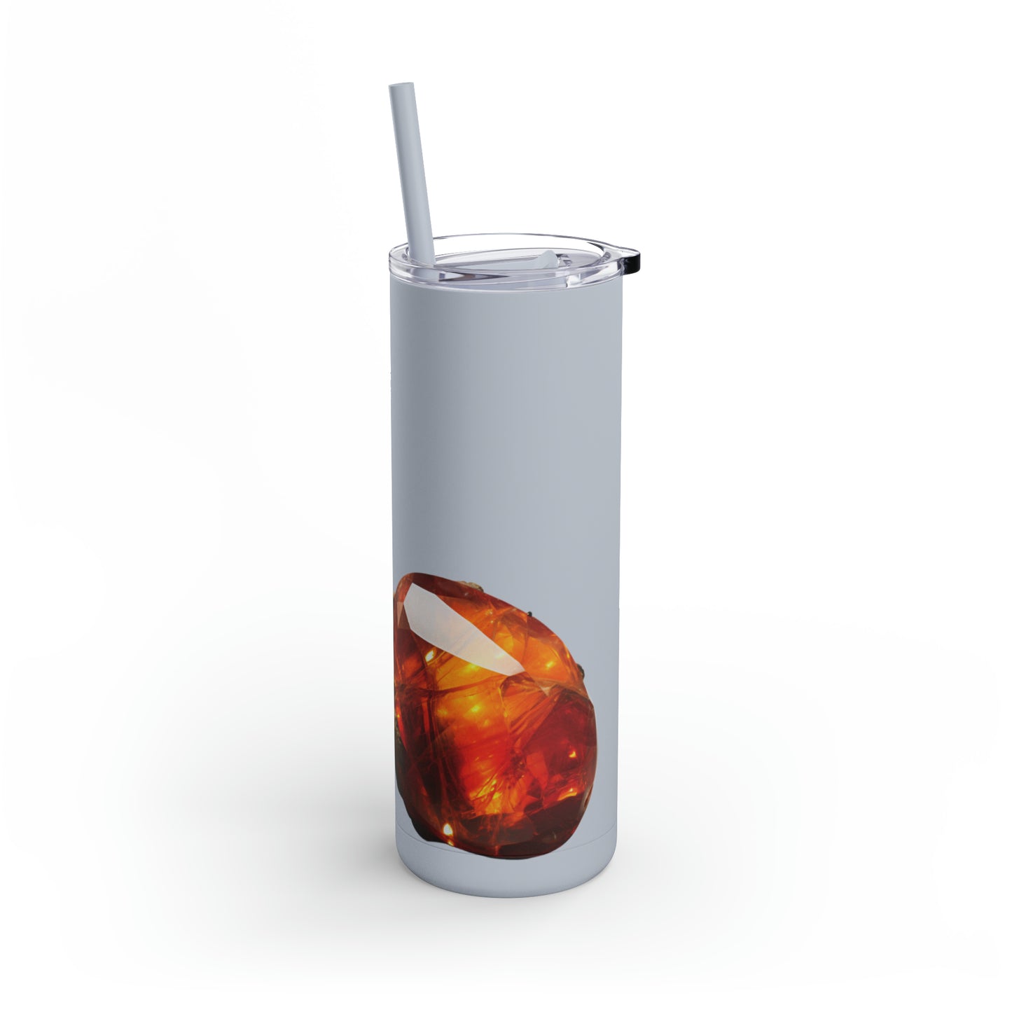 Dragon Fire Opal Crystal Birthstone Skinny Matte Yoga Workout Tumbler