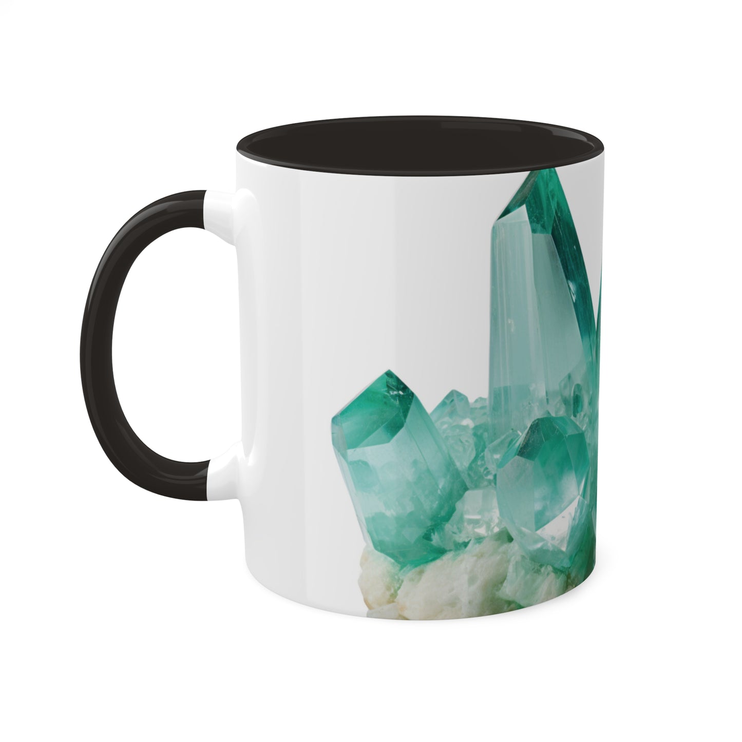 Aquamarine Crystal Birthstone Coffee Cup - Energize Your Mornings with Gemstone Elegance