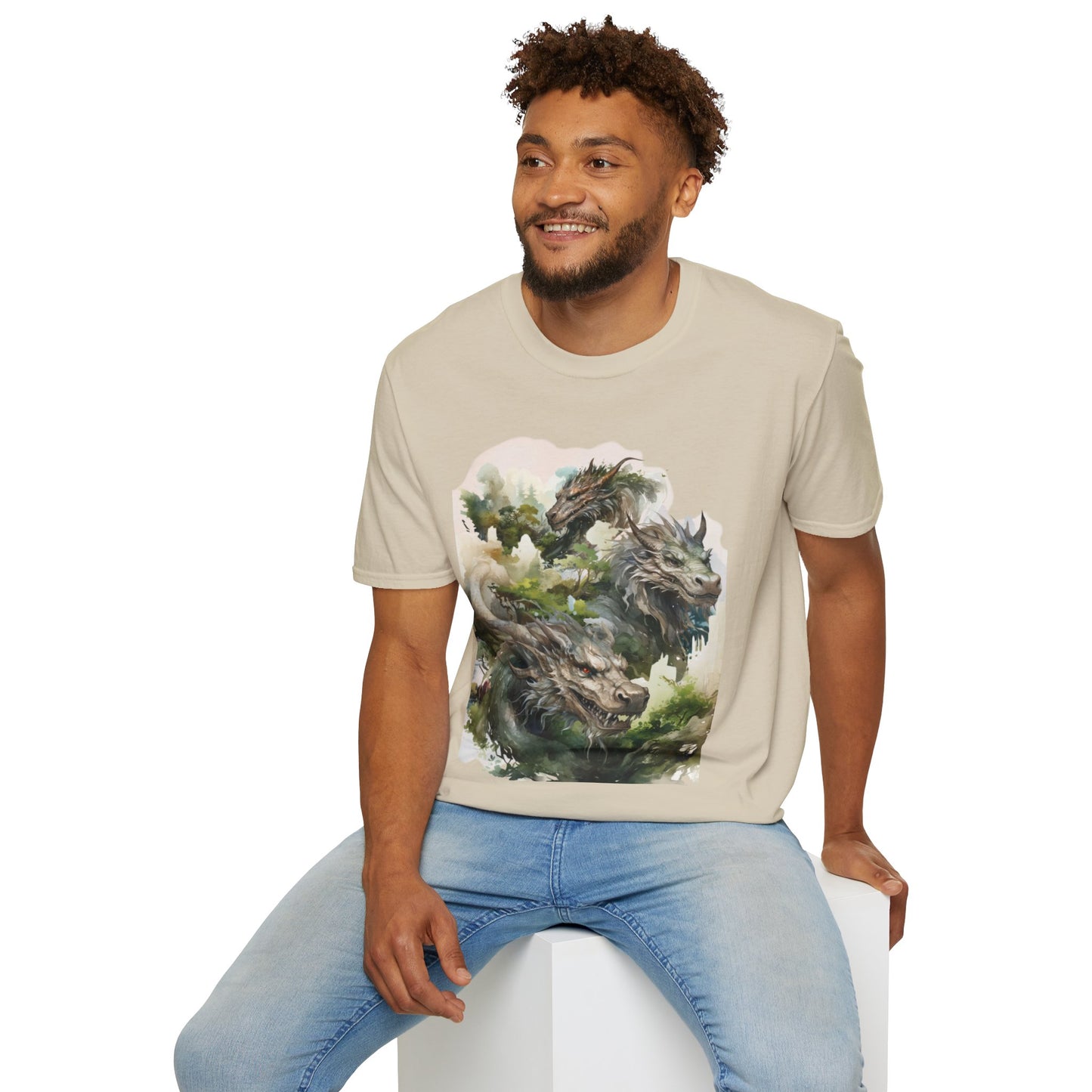 Wood Dragon T-Shirt - Non Binary Queer Threads by Chroma Mystic