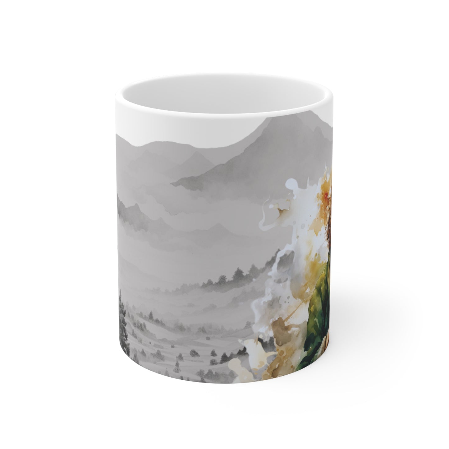 Halfling Adventurer Ceramic Coffee Cup - Creative Writing Storytelling Fantasy Mug for Enchanting Mornings