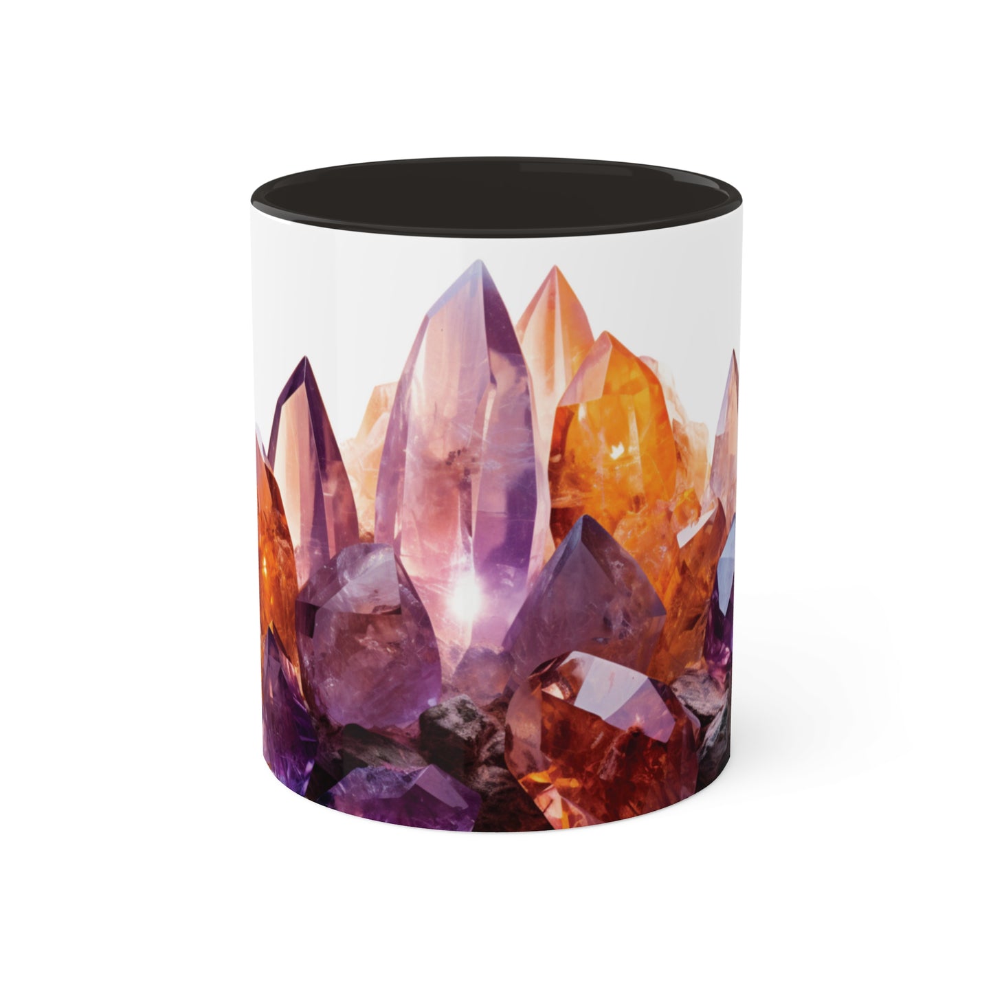 Ametrine Crystal Birthstone Coffee Cup - Energize Your Mornings with Gemstone Elegance