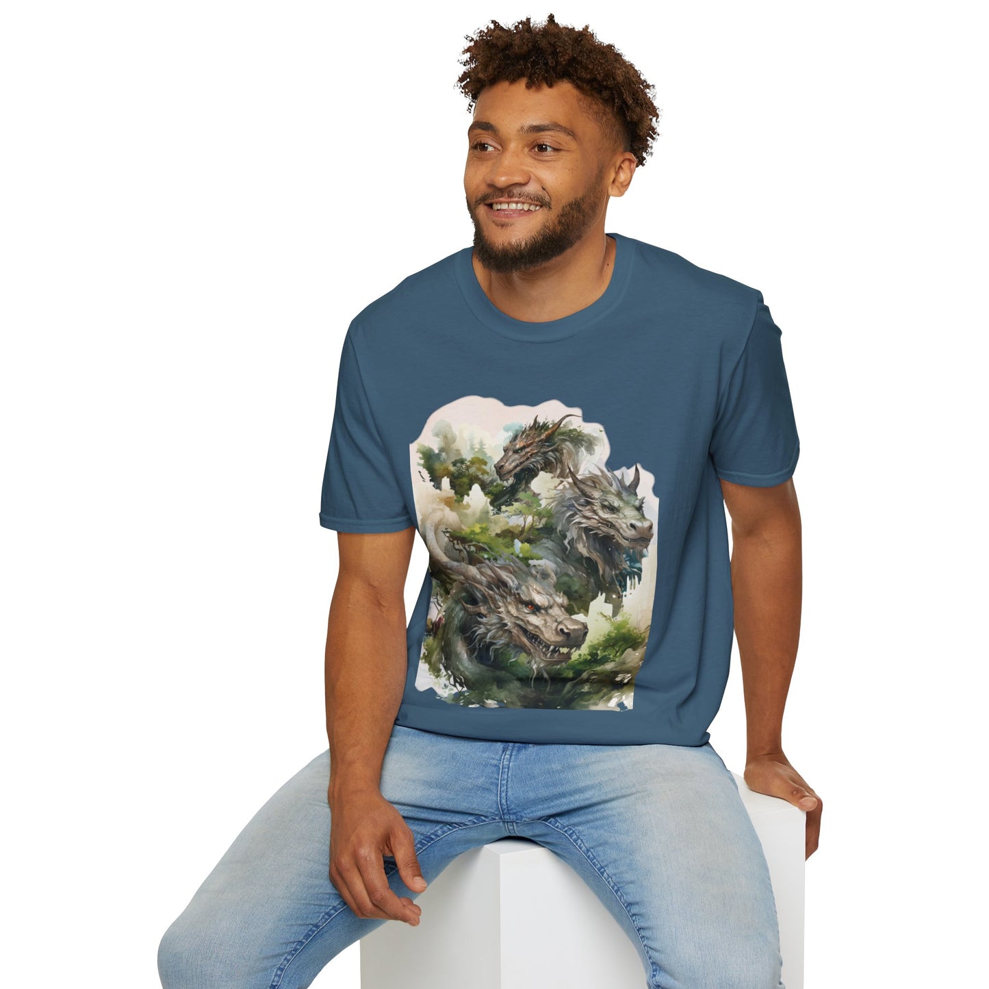 Wood Dragon T-Shirt - Non Binary Queer Threads by Chroma Mystic