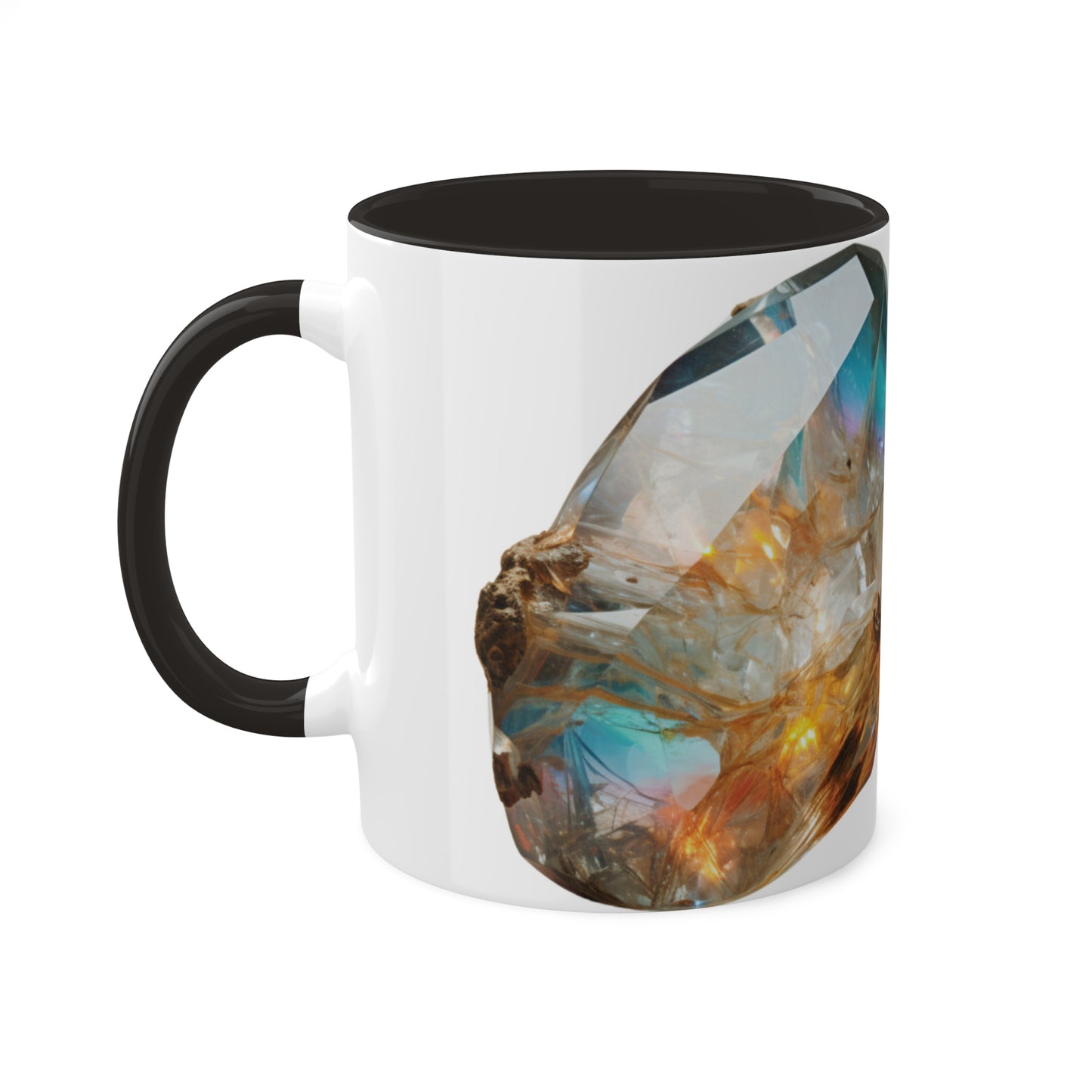 Dragon Fire Opal Crystal Birthstone Coffee Cup - Energize Your Mornings with Gemstone Elegance