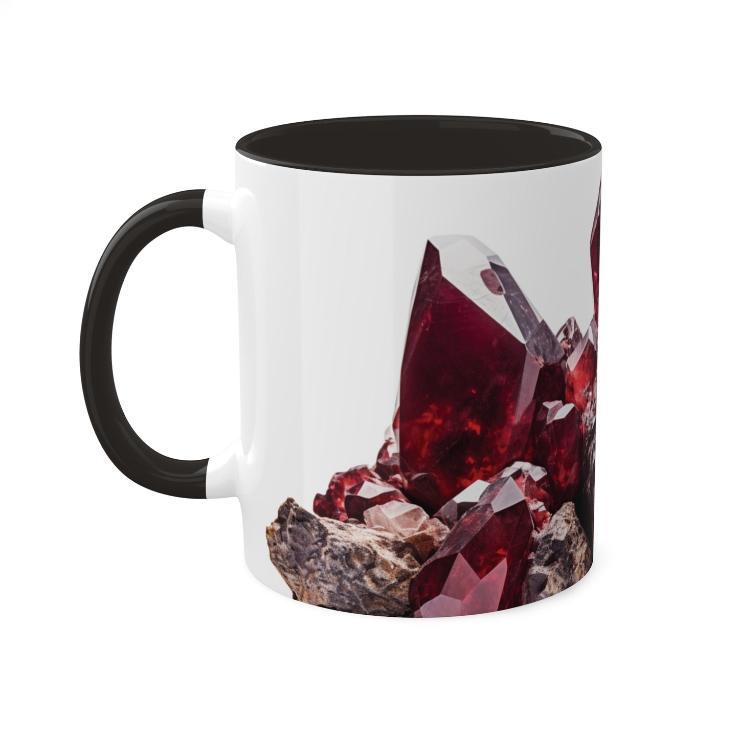 Garnet Crystal Birthstone Coffee Cup - Energize Your Mornings with Gemstone Elegance