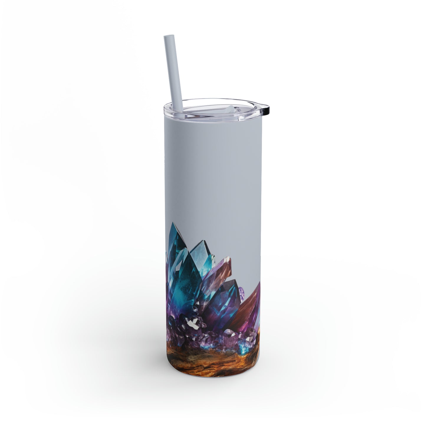 Alexandrite Crystal Birthstone Skinny Matte Yoga Workout Tumbler