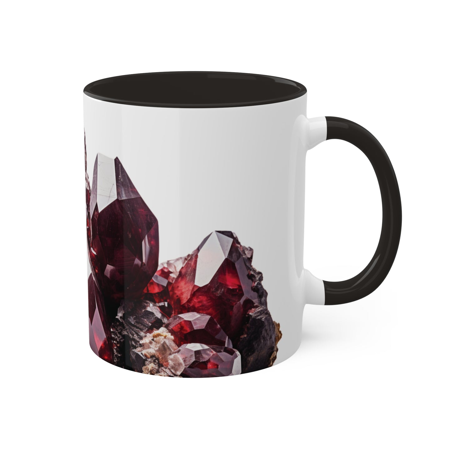 Garnet Crystal Birthstone Coffee Cup - Energize Your Mornings with Gemstone Elegance