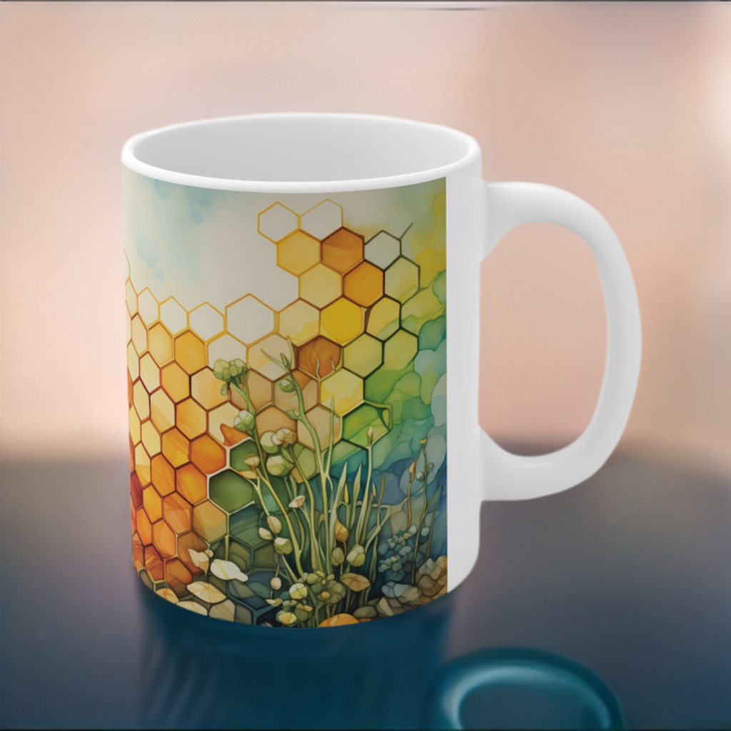 Chroma Mystic Ceramic Coffee Cup - Color Therapy Gift