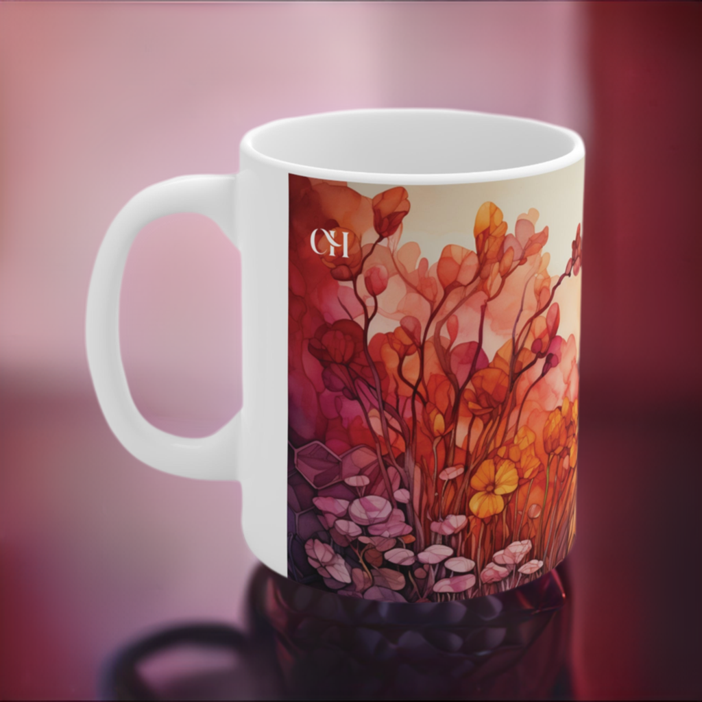 Chroma Mystic Ceramic Coffee Cup - Color Therapy Gift