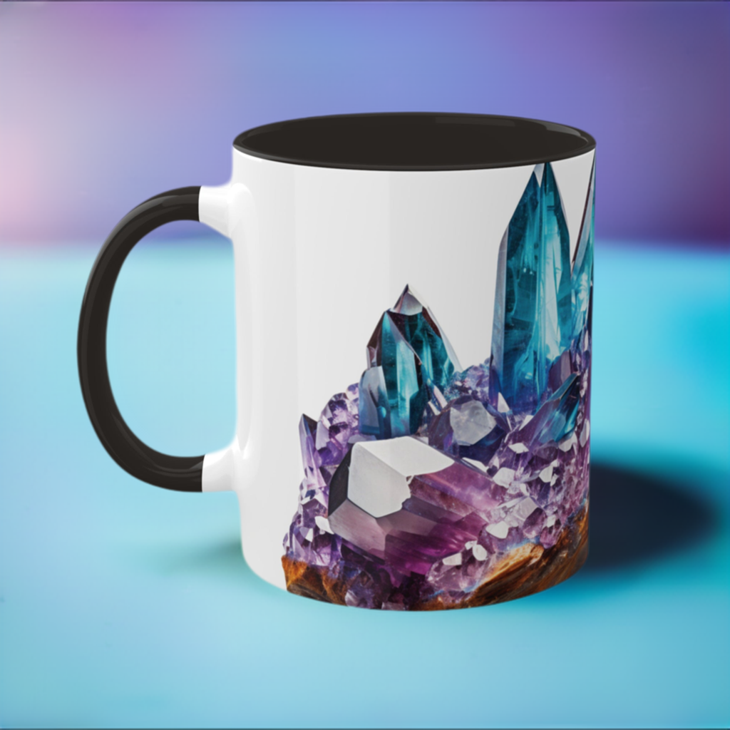 Alexandrite Crystal Birthstone Coffee Cup - Energize Your Mornings with Gemstone Elegance